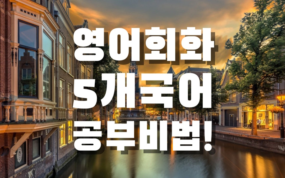 영어회화 공부법 5개국어학습법 쉐도잉 배신